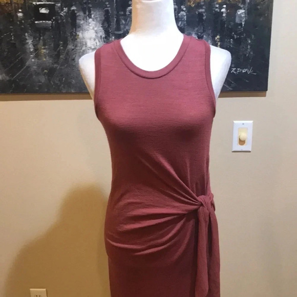 NWT Gap Sleeveless Racer Back Tank Styling Knot Twist Midi Dress Size XS - Picture 3 of 14